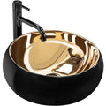 Umývadlo na dosku REA Luna Gold/Black  1