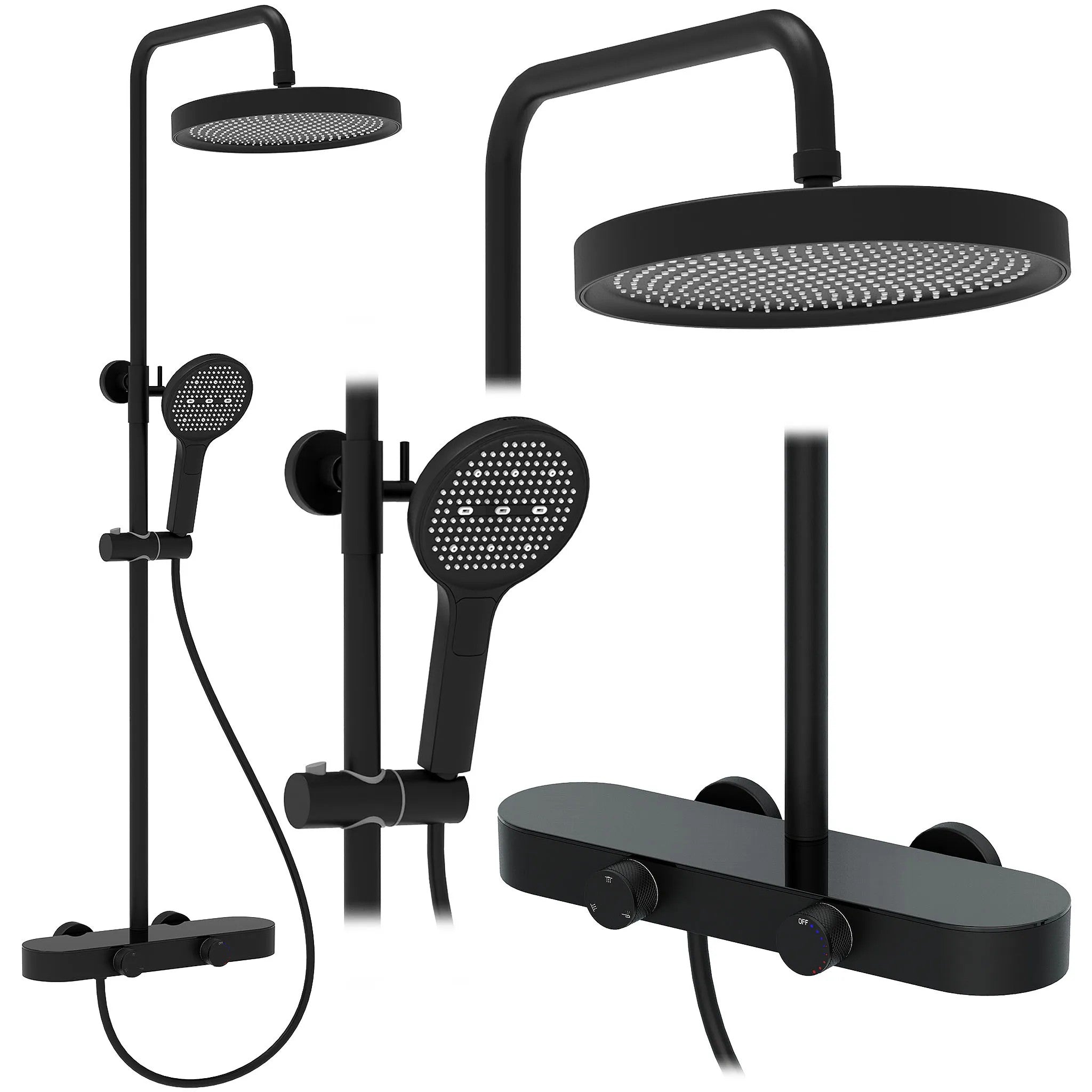 Sprchový set REA Creo Black  1