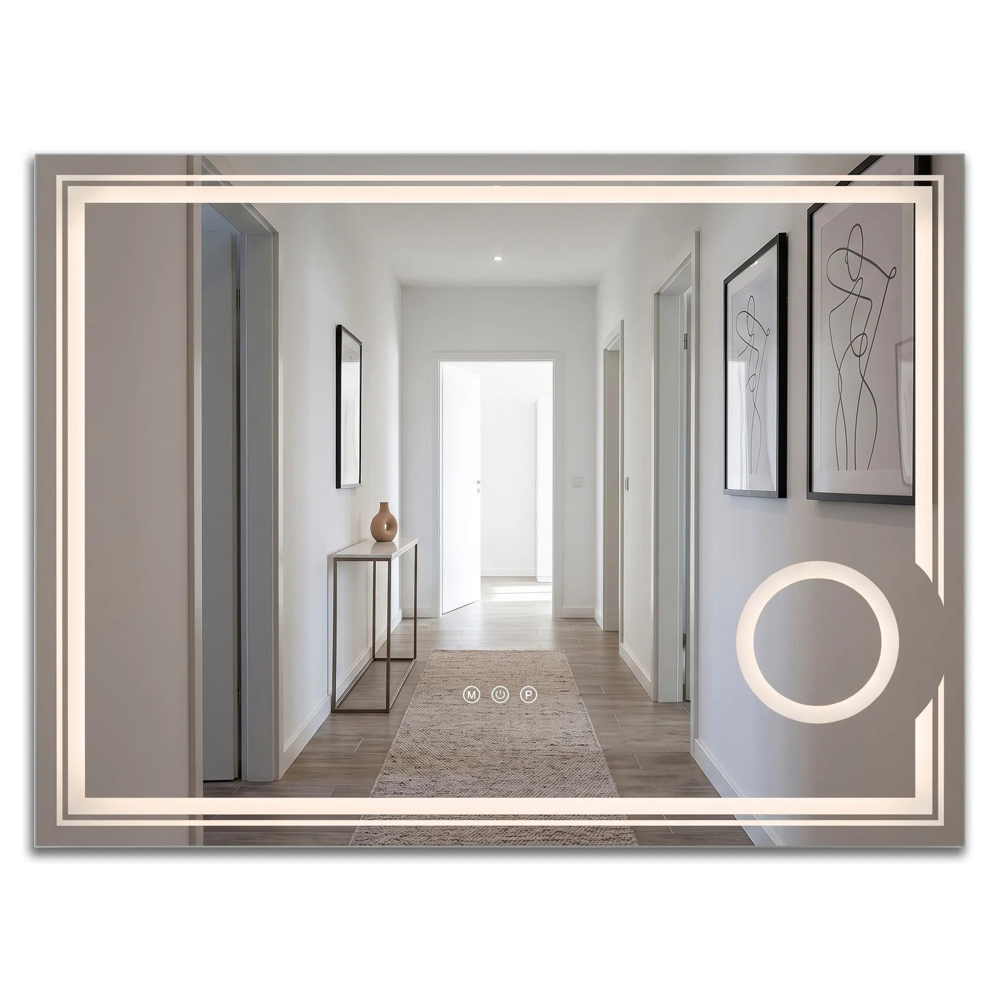 Zrkadlo LED 80x60cm HAVEN  1