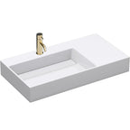 Umývadlo REA Archi 75 CM White na dosku - konglomerát  1