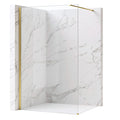 Sprchová zástena Rea Flexi Transparent / Brush Gold 70  1