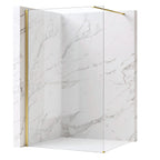 Sprchová zástena Rea Flexi Transparent / Brush Gold 70  1