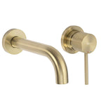 Podomietková vaňová batéria Rea  Lungo Stripe Brush Gold  1