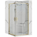 Sprchovací kút REA PUNTO 80x80 Gold Bez sprchovej vaničky 1