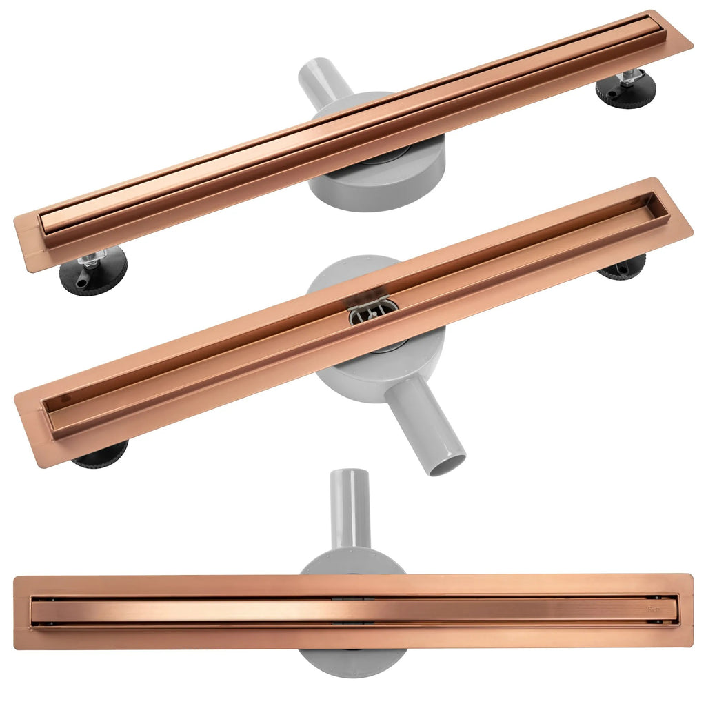 Odtokový žľab NEO Slim Pro brushed copper 80  1