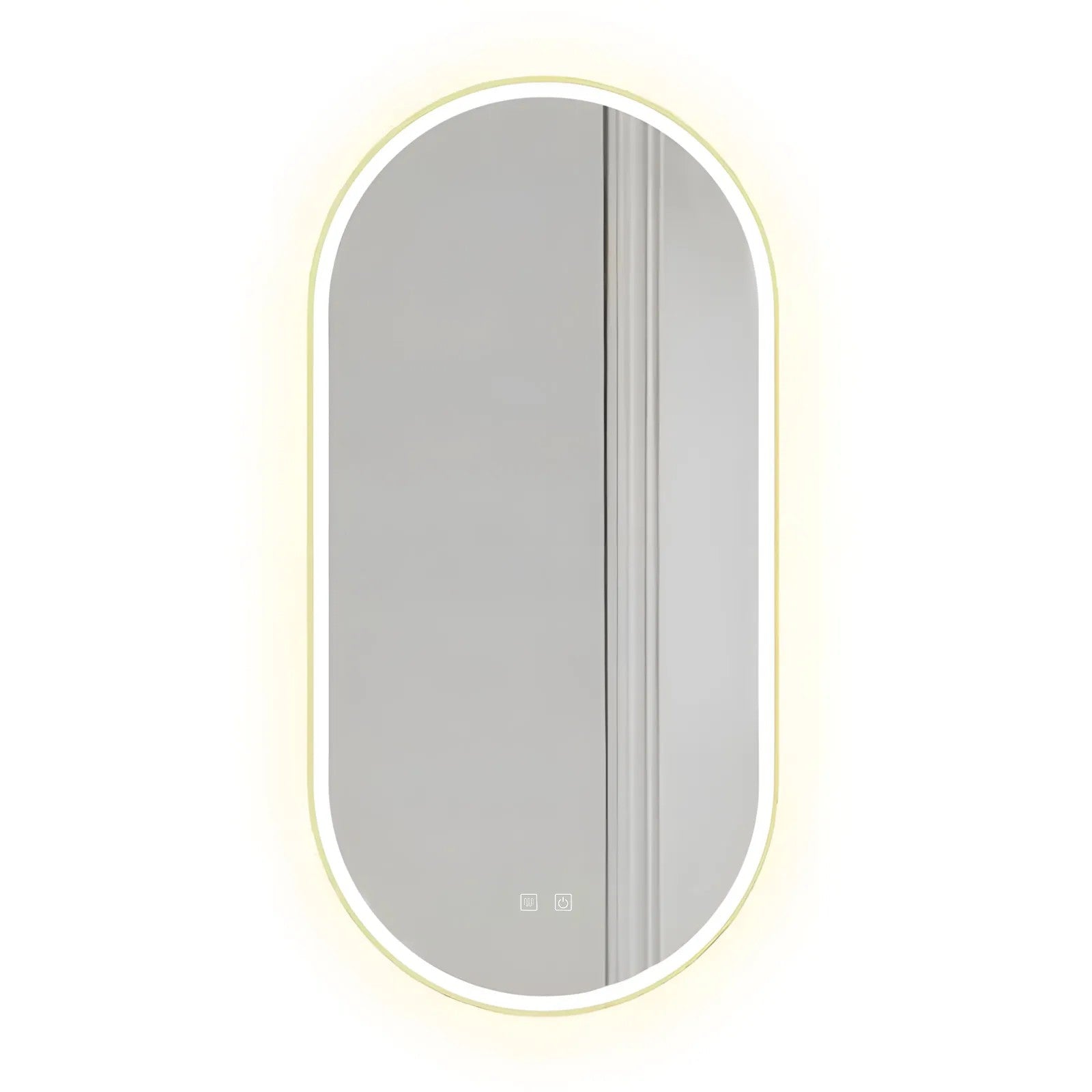 Zrkadlo LED OVL 50x100cm Gold  1