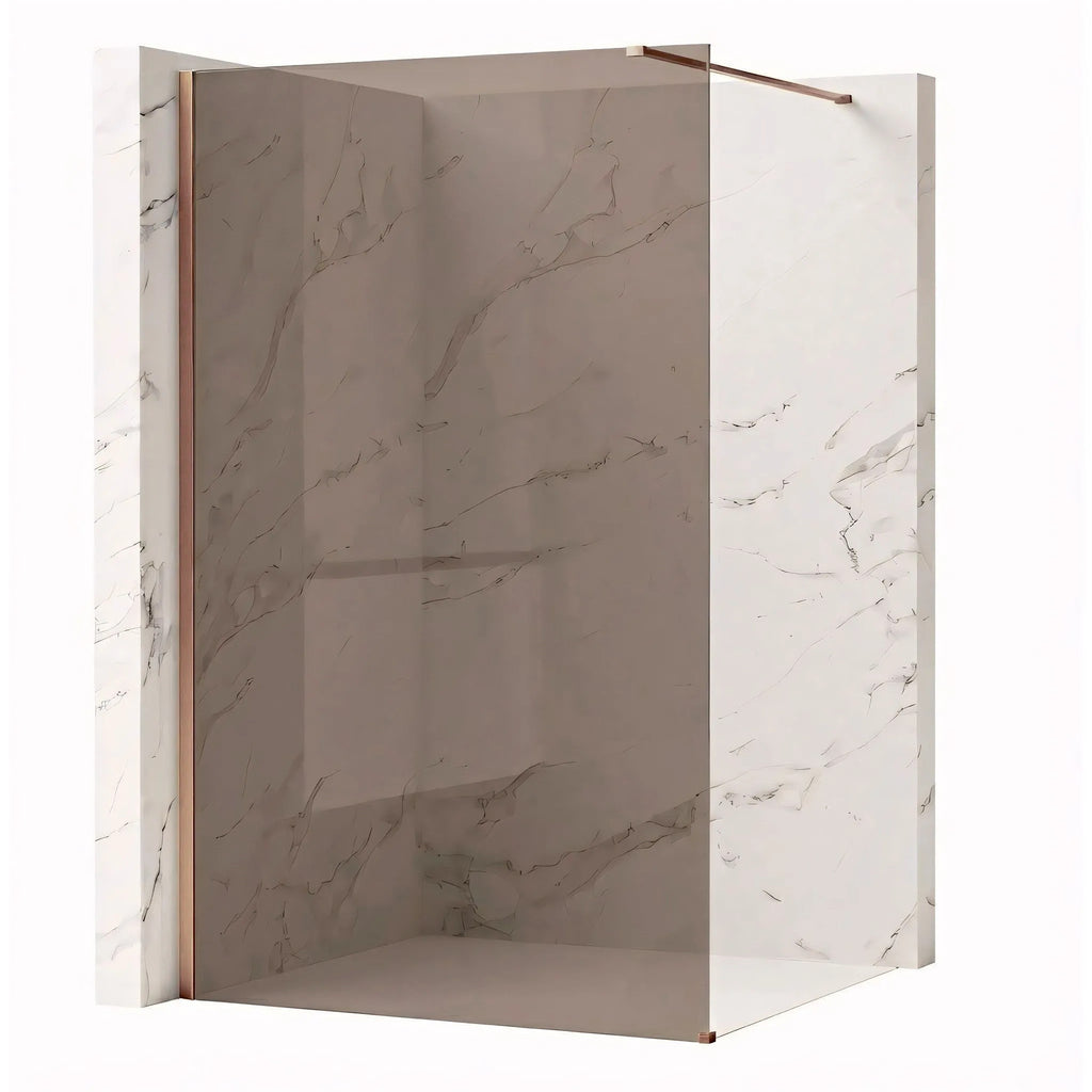 Sprchová zástena Rea Flexi Brown/ Brush Copper 120  1