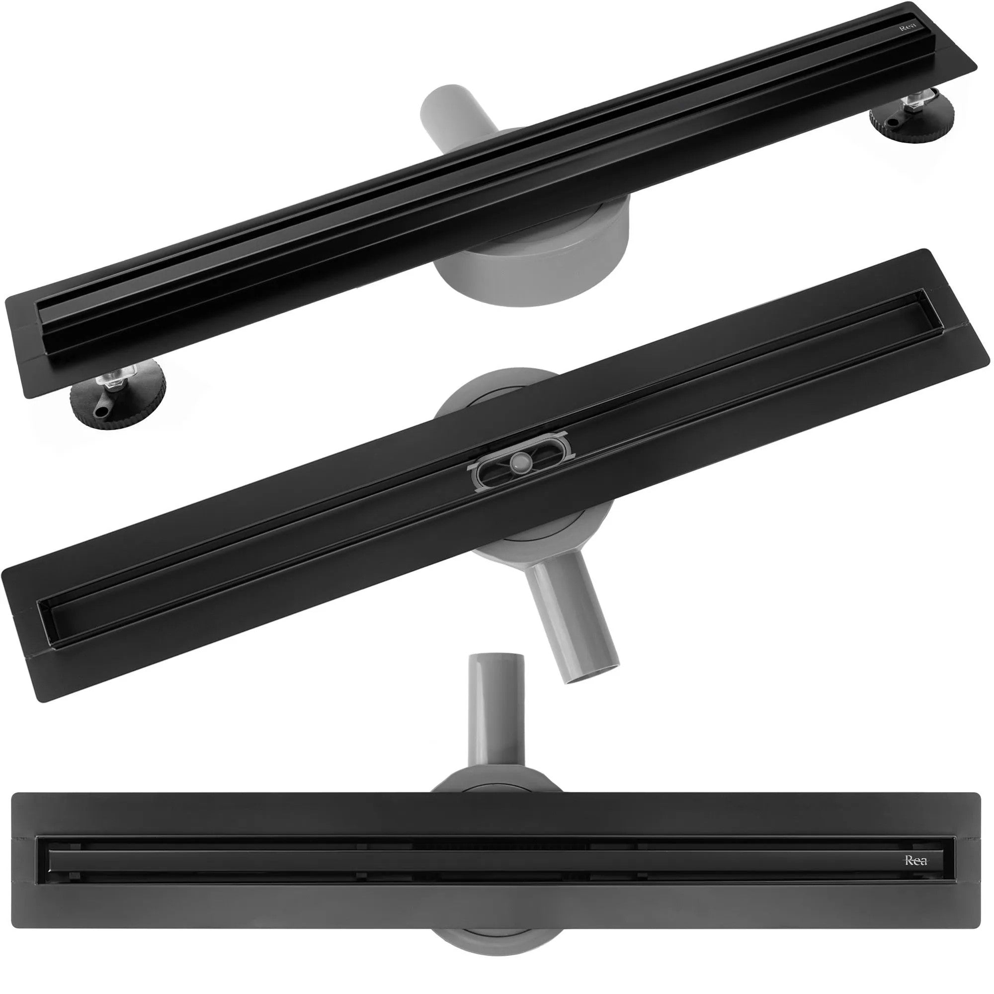 Odtokový žľab Neox Slim pro black 50  1