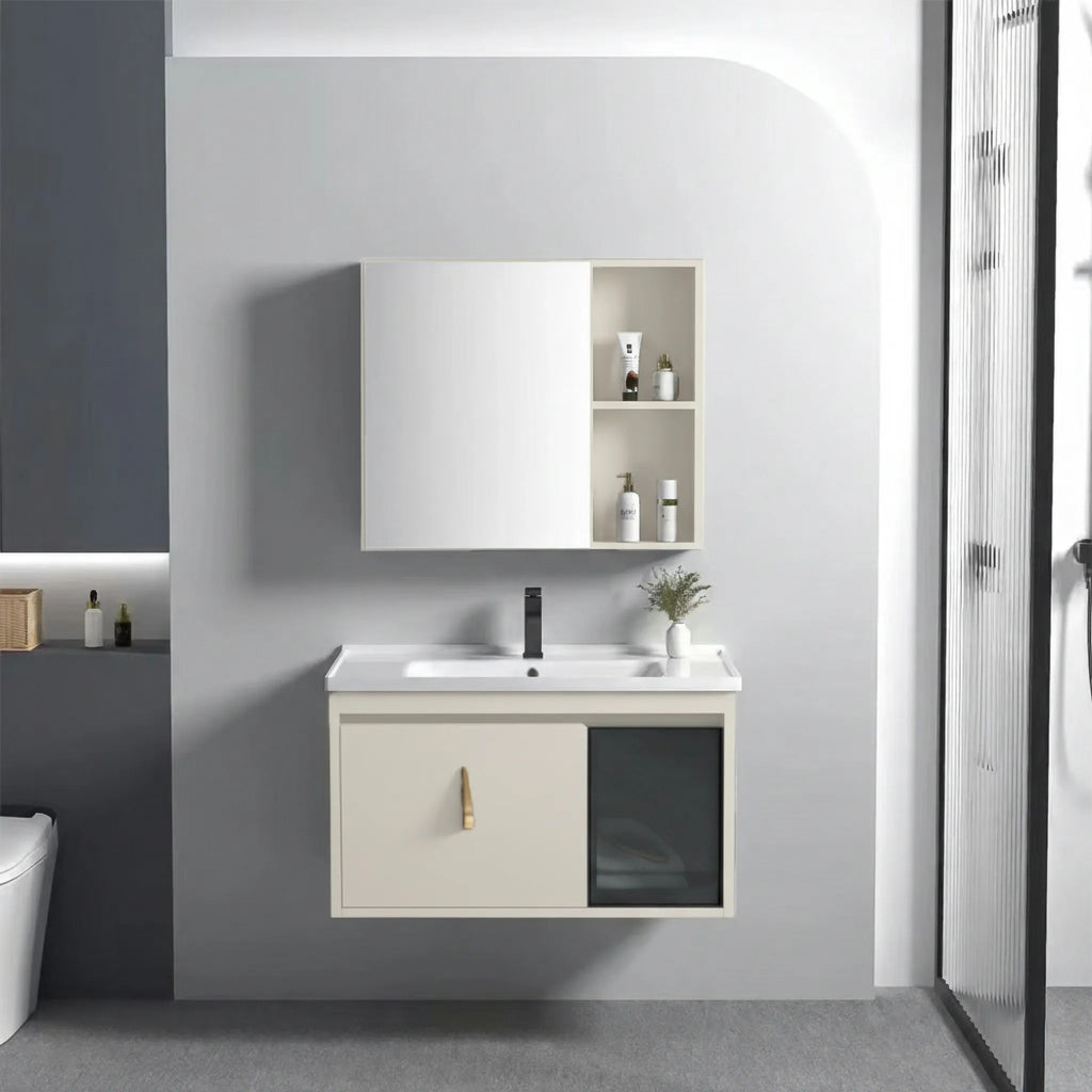 Súprava kúpeľňového nábytku s umývadlom Paris 60cm Beige  1
