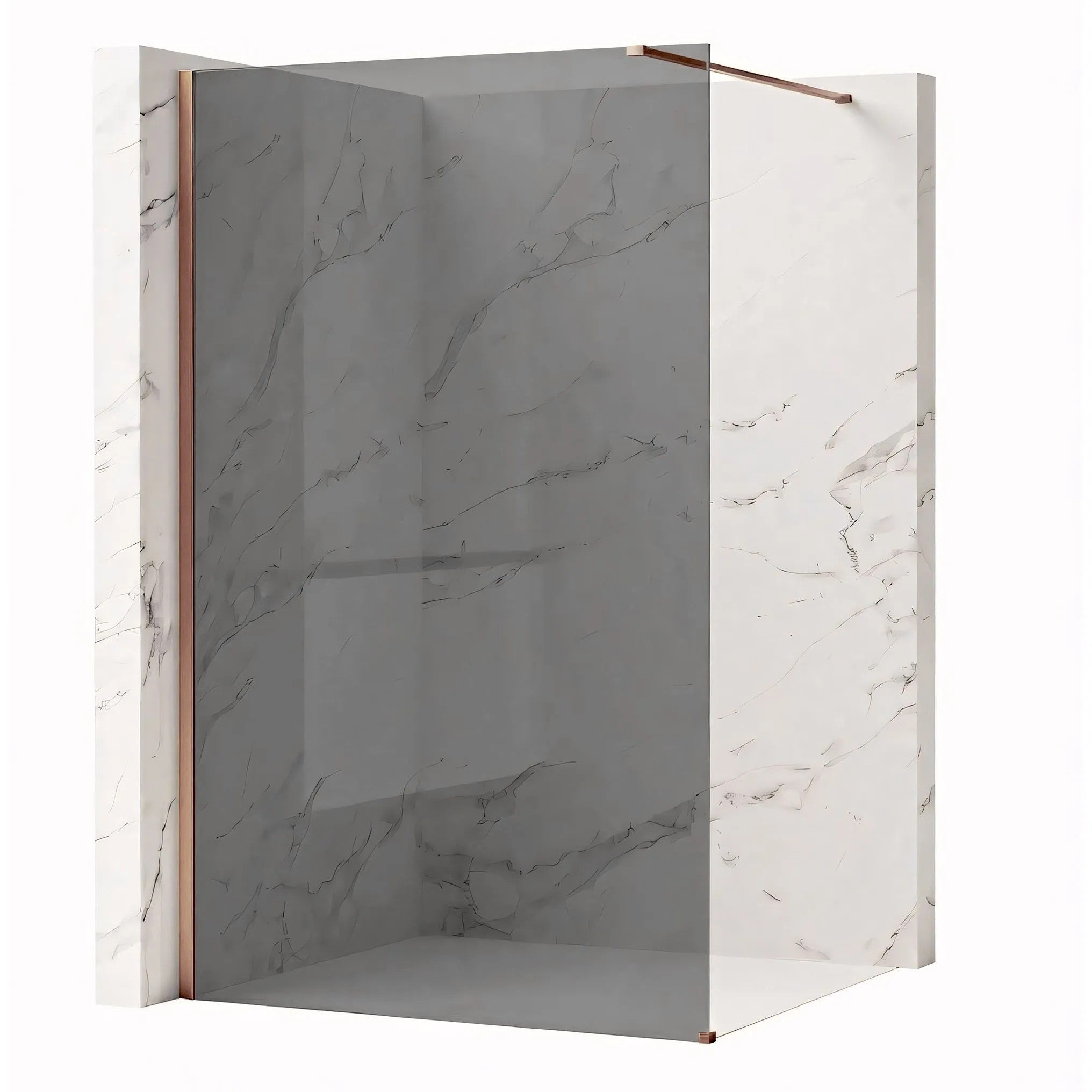 Sprchová zástena Rea Flexi Grey / Brush Copper 90  1