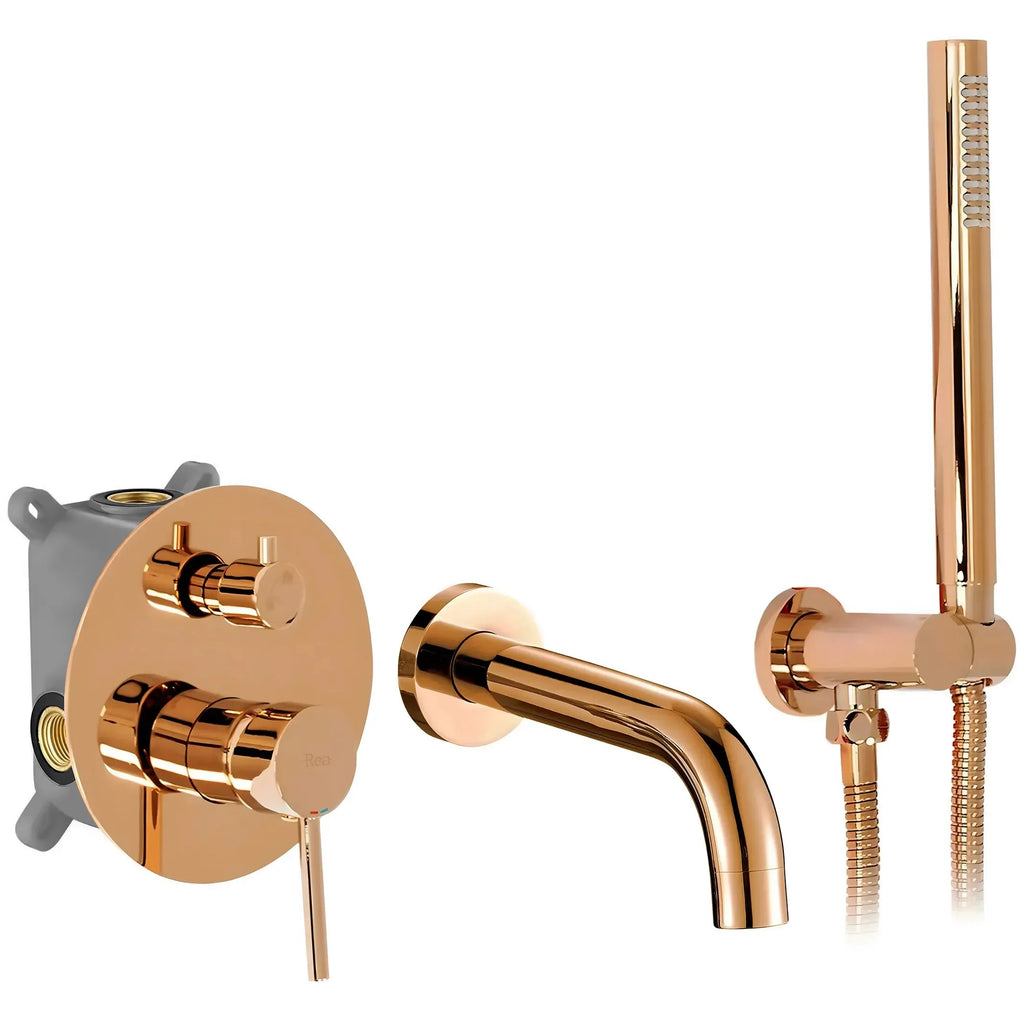Podomietková vaňová batéria REA LUNGO Copper + BOX  1