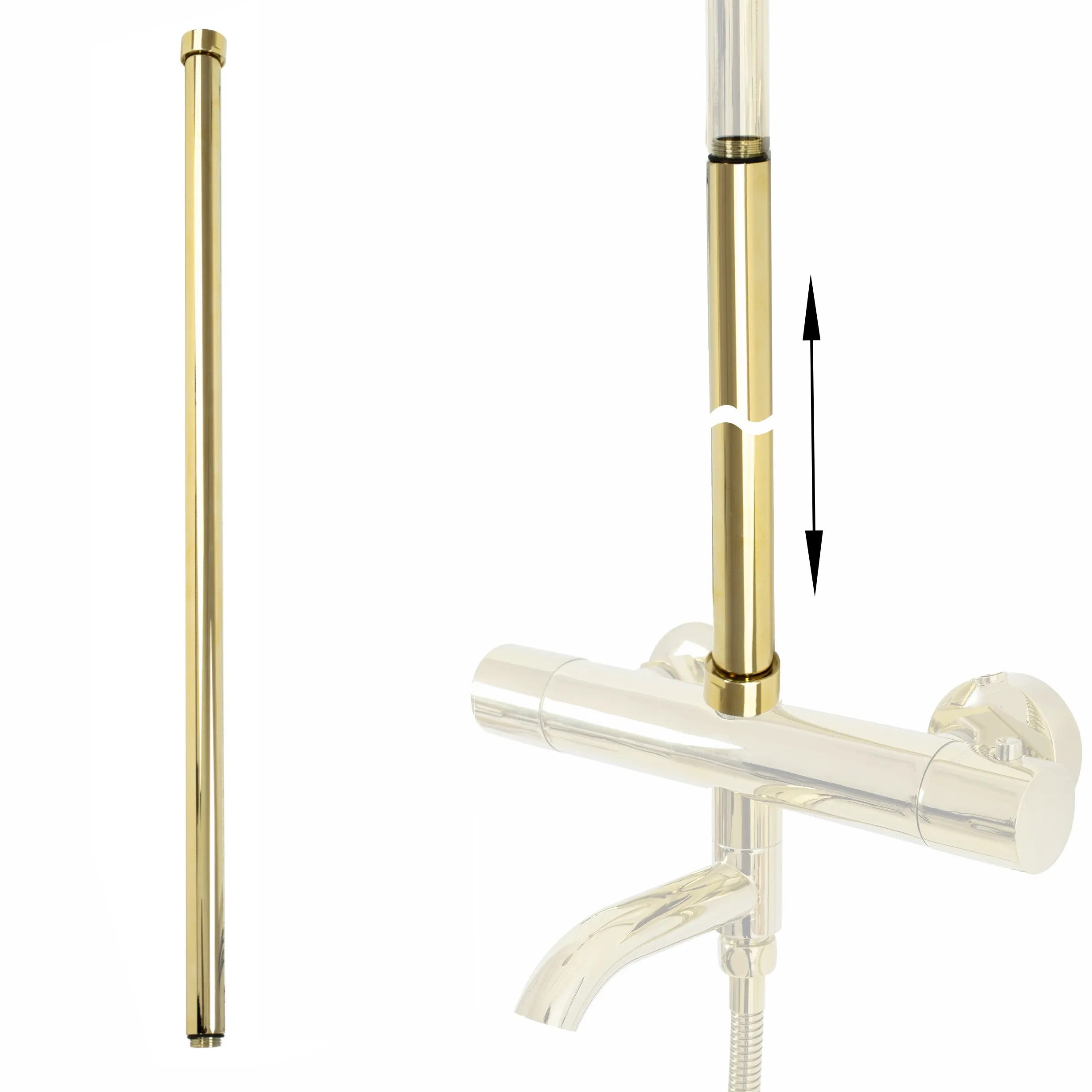 Predĺženie pre vaňovú/sprchovú súpravu GOLD 60cm  1