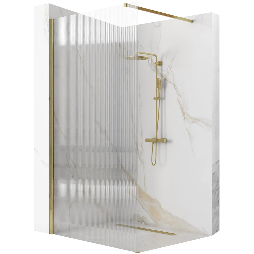 Sprchová zástena REA AERO Intimo Gold Brush 120  1