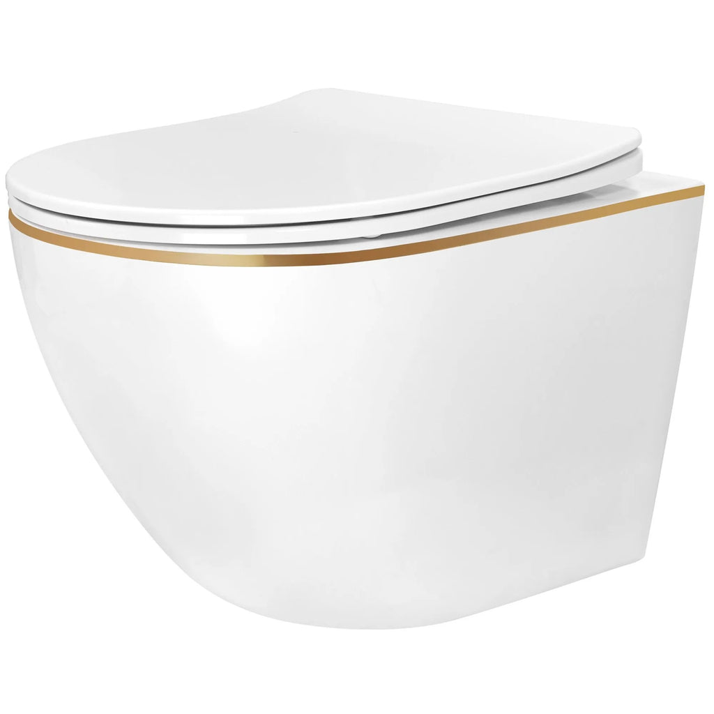 Závesné WC Rea Carlo Mini Tornado NF GOLD EDGE  1