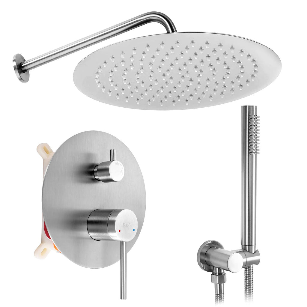 Podomietková sprchová súprava Rea Foss Clif Nickel Brush + BOX  1