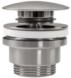 Univerzálny umývadlový výpust REA Click-clack - brúsený nikel INOX  1