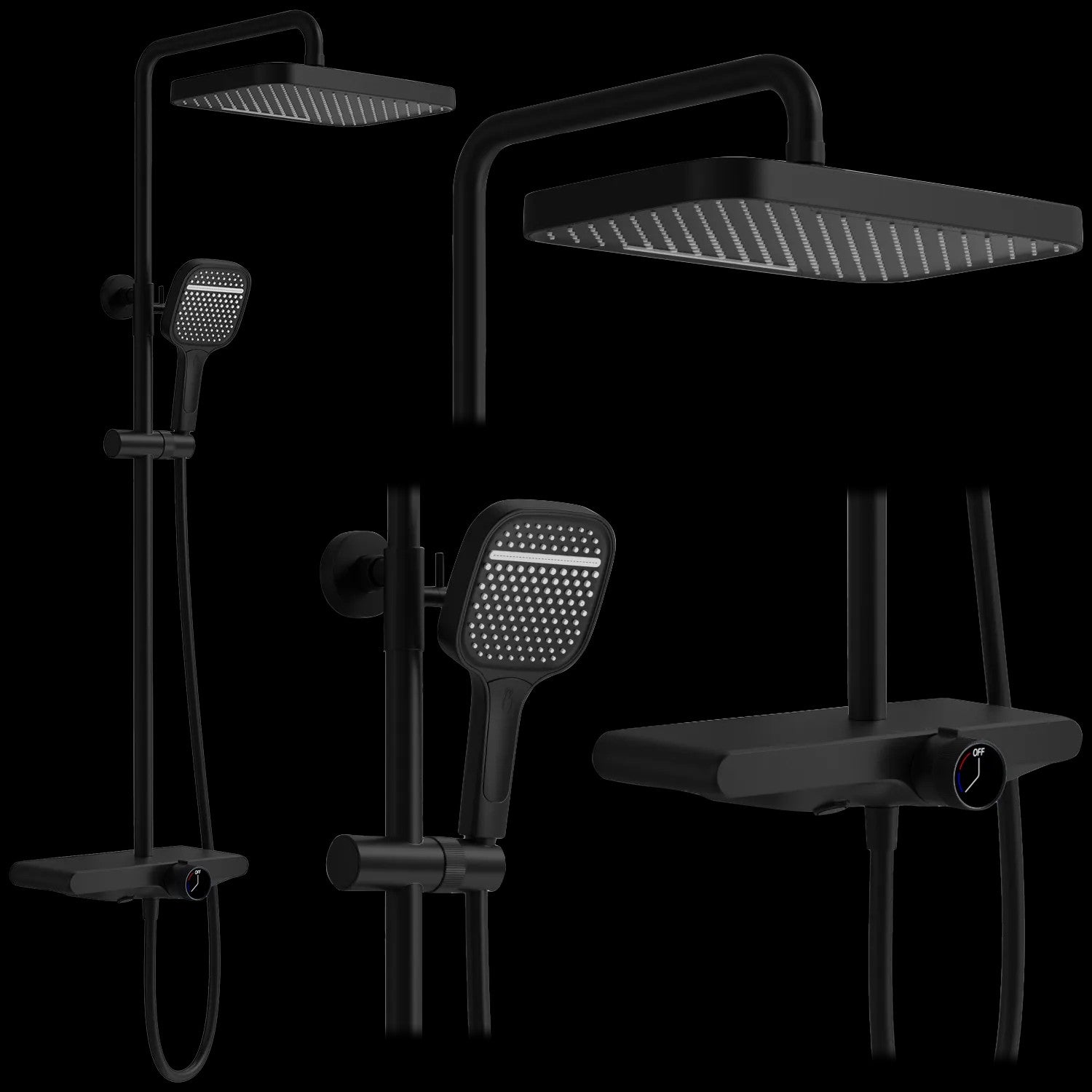 Sprchový set REA Bari Black  1