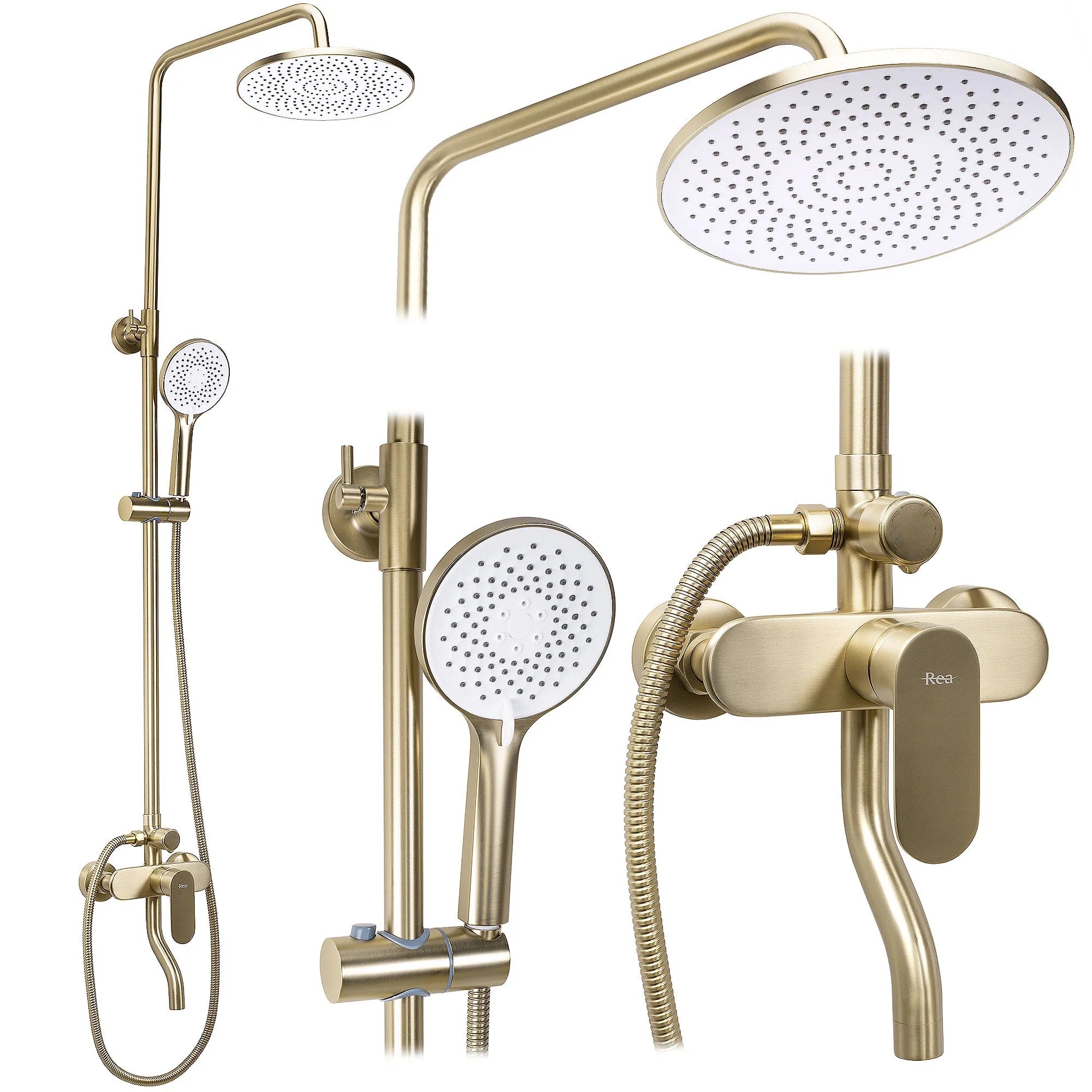 Sprchový set REA DROP Brush Gold  1