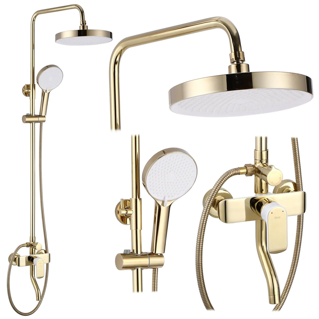 Sprchový set REA BLOOM WHITE GOLD  1