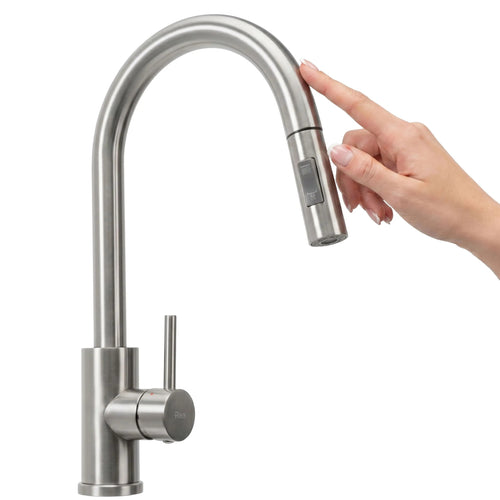 Kuchynská batéria Rea Fresh Touch Brush Nickel  1