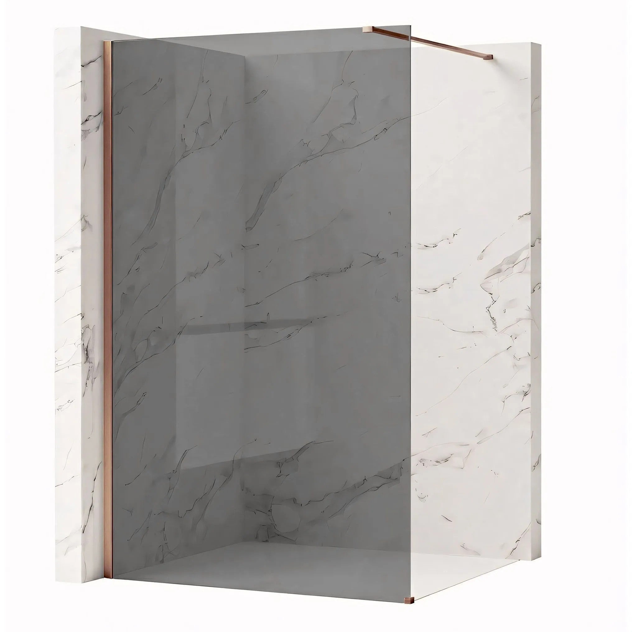 Sprchová zástena Rea Flexi Grey / Brush Copper 140  1