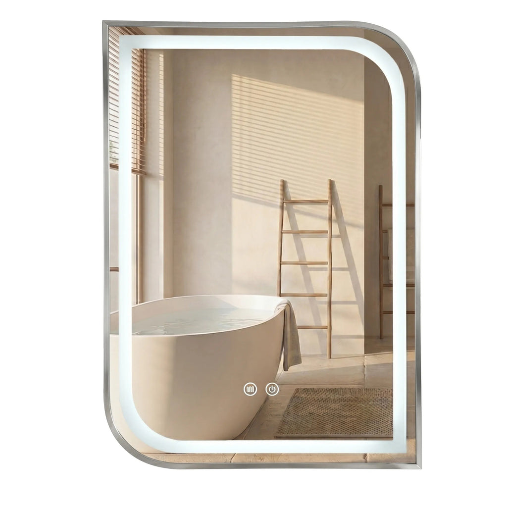 Zrkadlo LED ZONE 70x50  BRUSH NICKEL  1