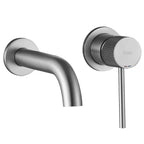 Podomietková vaňová batéria Rea  Lungo Stripe Brush Nickel  1