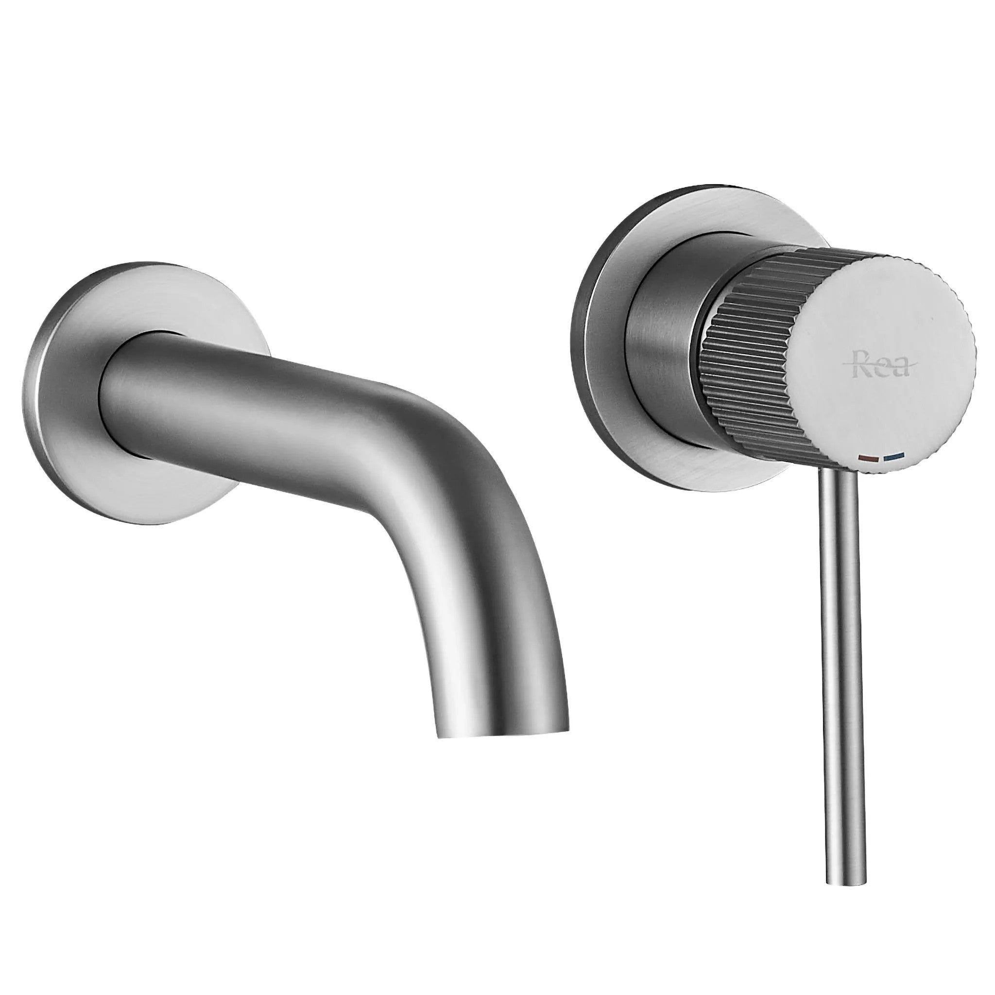 Podomietková vaňová batéria Rea  Lungo Stripe Brush Nickel  1
