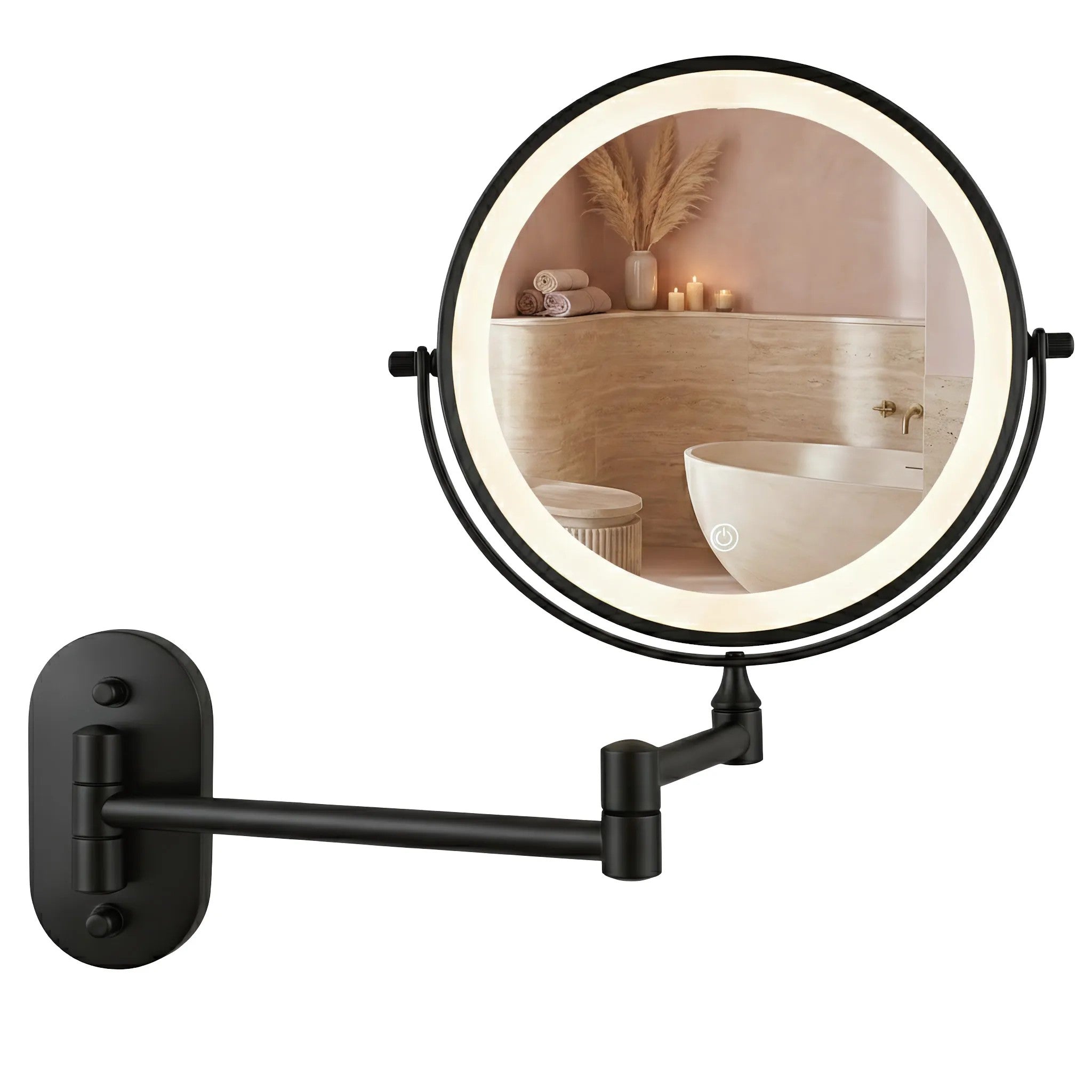 Zrkadlo LED Glow Black  1