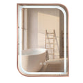 Zrkadlo LED ZONE 70x50  BRUSH  ROSE GOLD  1
