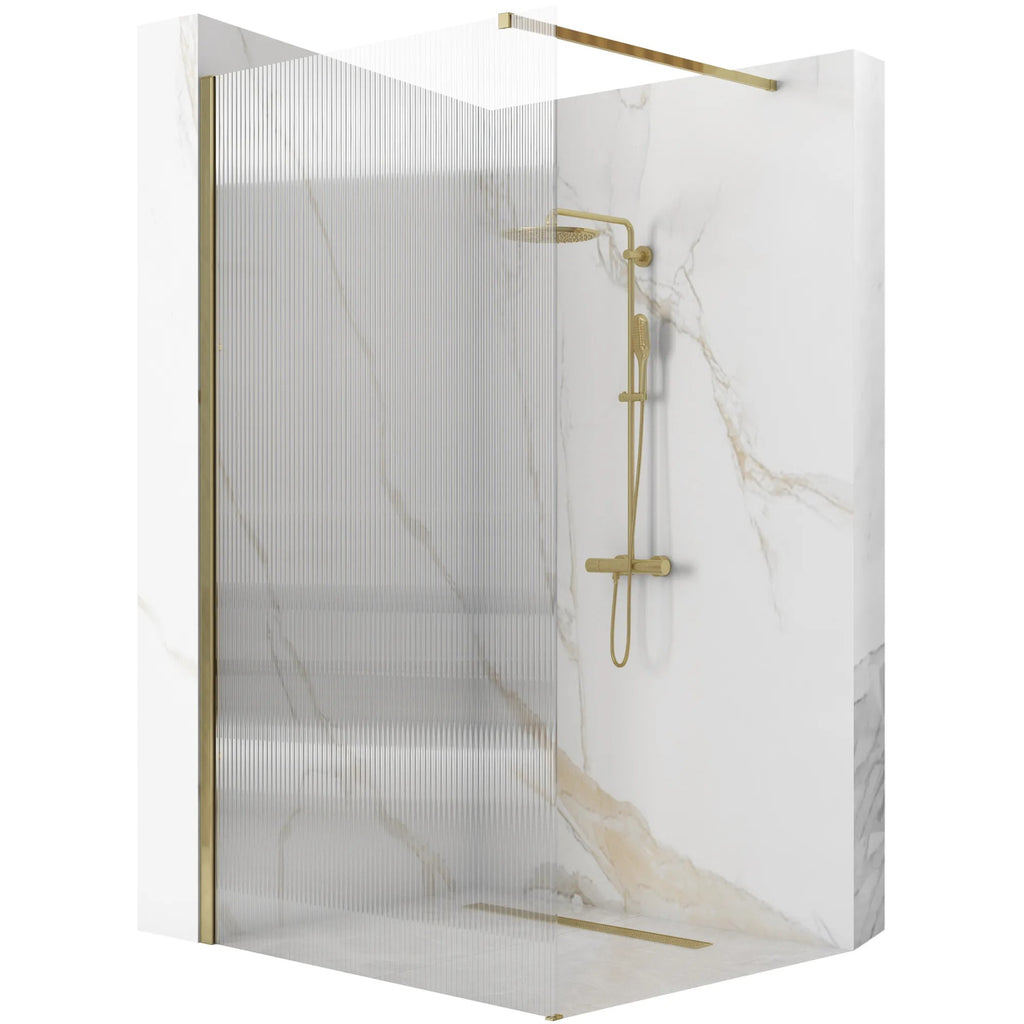 Sprchová zástena REA AERO Intimo Gold Brush 90  1