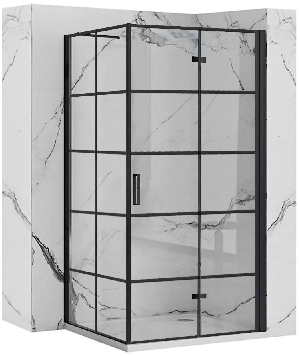Sprchovací kút REA MOLIER 80x90 - čierny  1