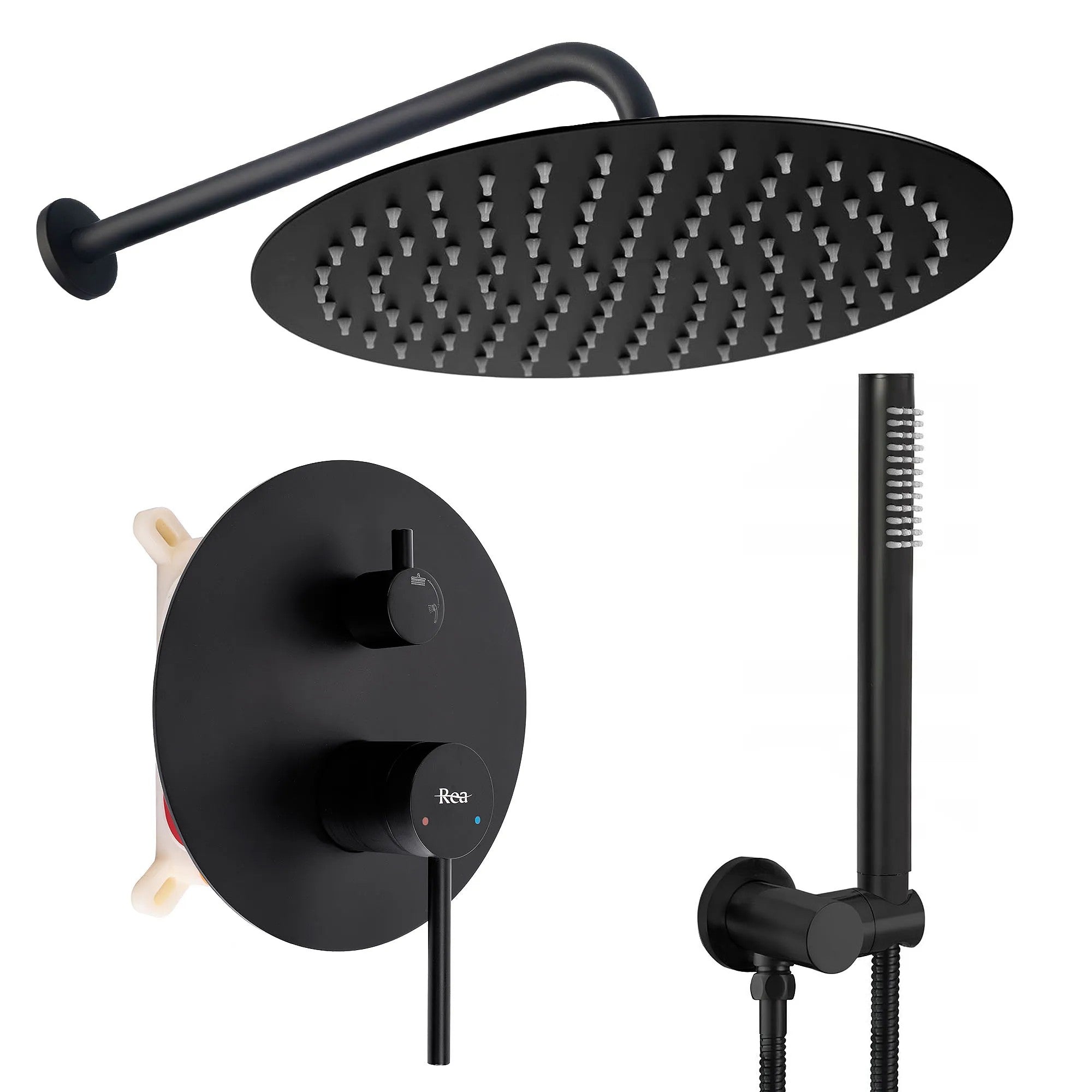 Podomietková sprchová súprava Rea Foss Clif Black  + BOX  1