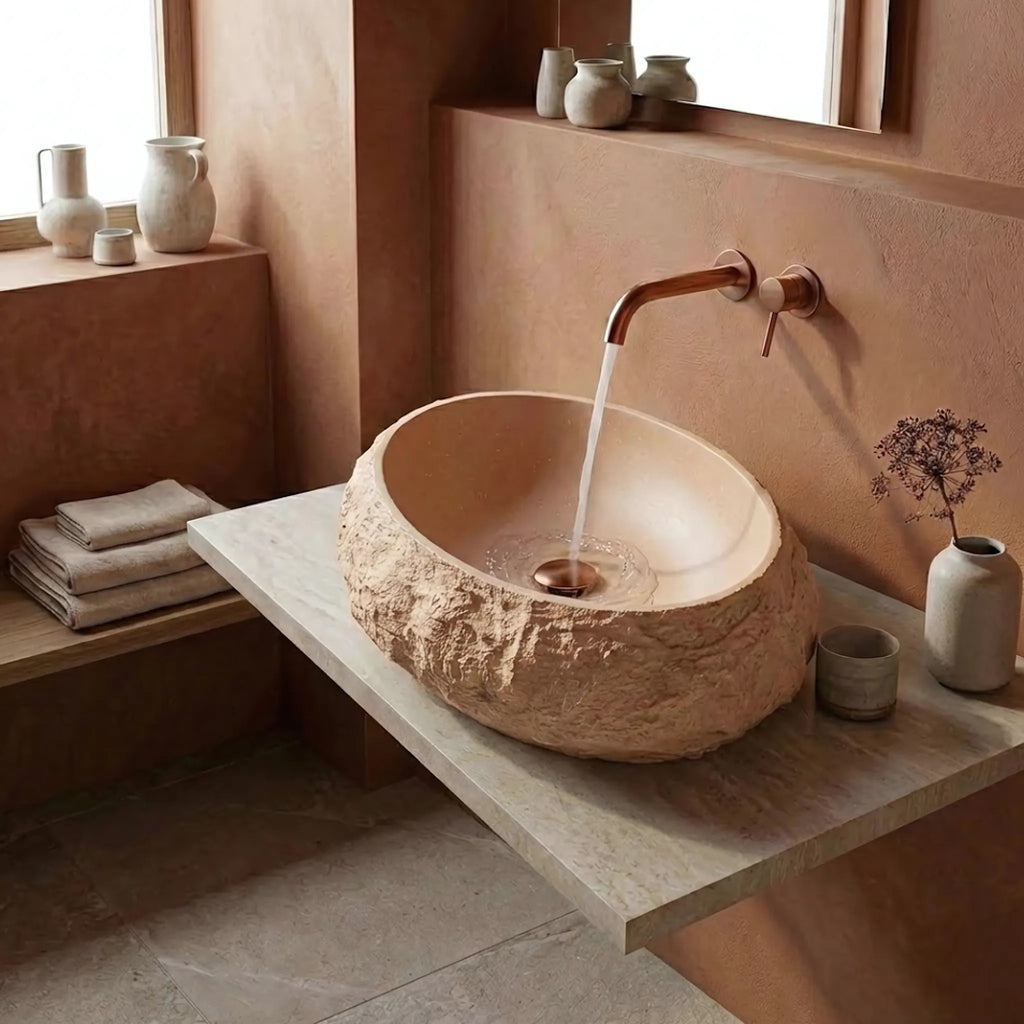 Umývadlo na dosku Mika Light  Terracotta  1