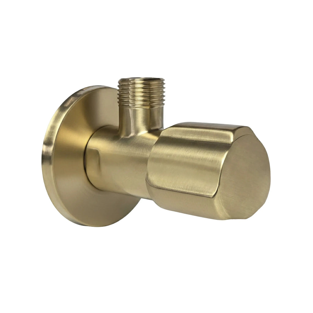 Rohový ventil 02  1/2" x 3/8" Brush Gold  1