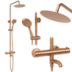 Sprchový set s termostatom REA LUNGO Copper Brush  1
