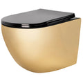 Závesná WC misa REA Carlo Mini Flat Gold/Black  1