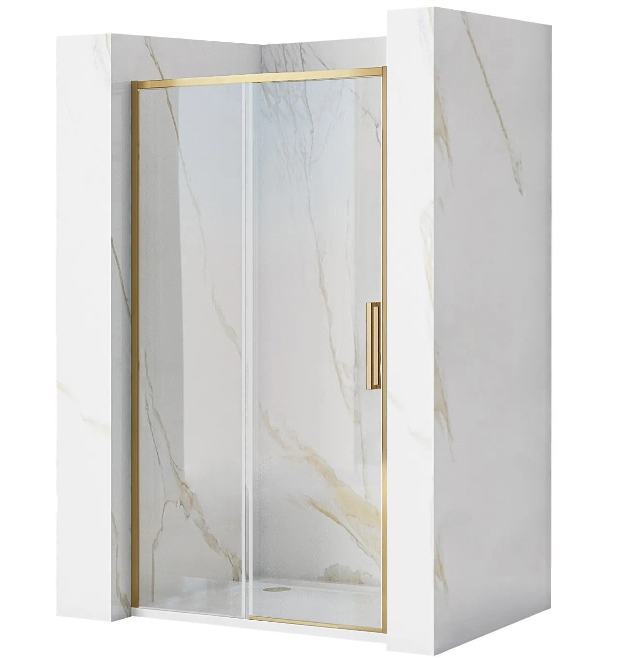 Sprchové dvere REA Rapid Slide 110 Gold Brush  1