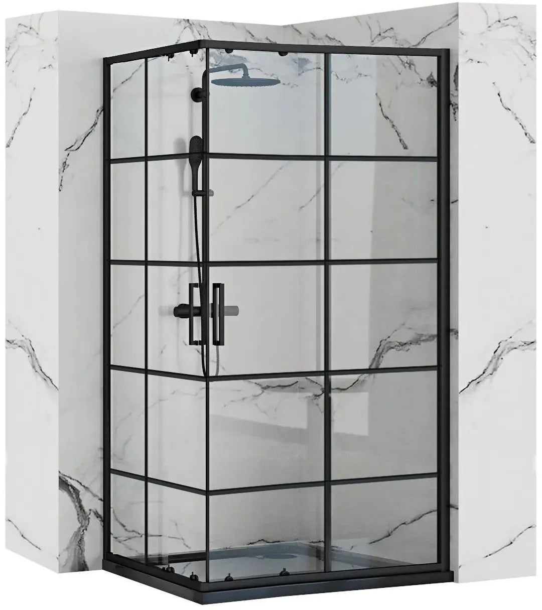 Sprchovací kút REA CONCEPT 80x100 - čierny S detským bazénom Savoy 1