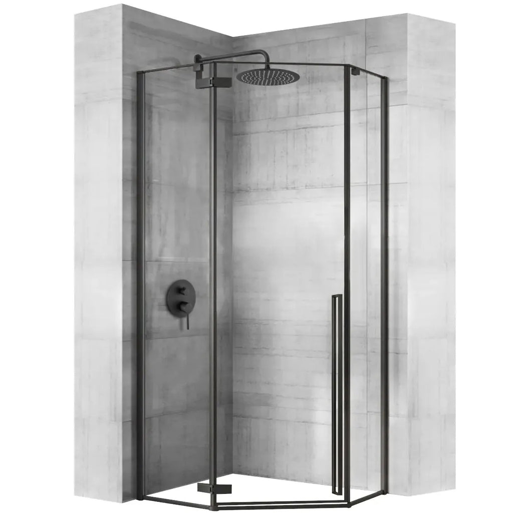 Sprchovací kút DIAMOND BLACK MAT 80x80 S detským bazénom Diamond 1