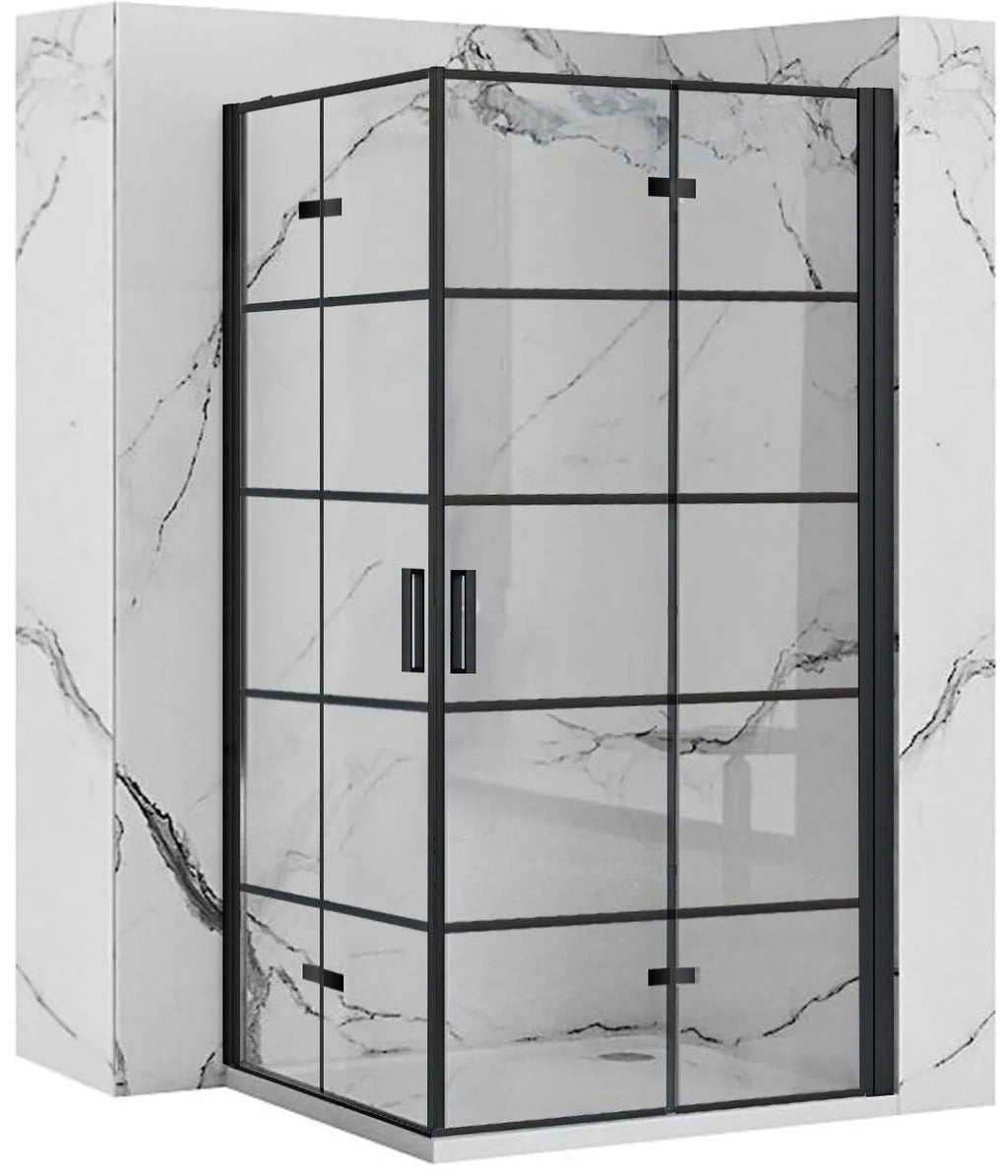 Sprchová kabína Rea Molier Black Double 80x90  1