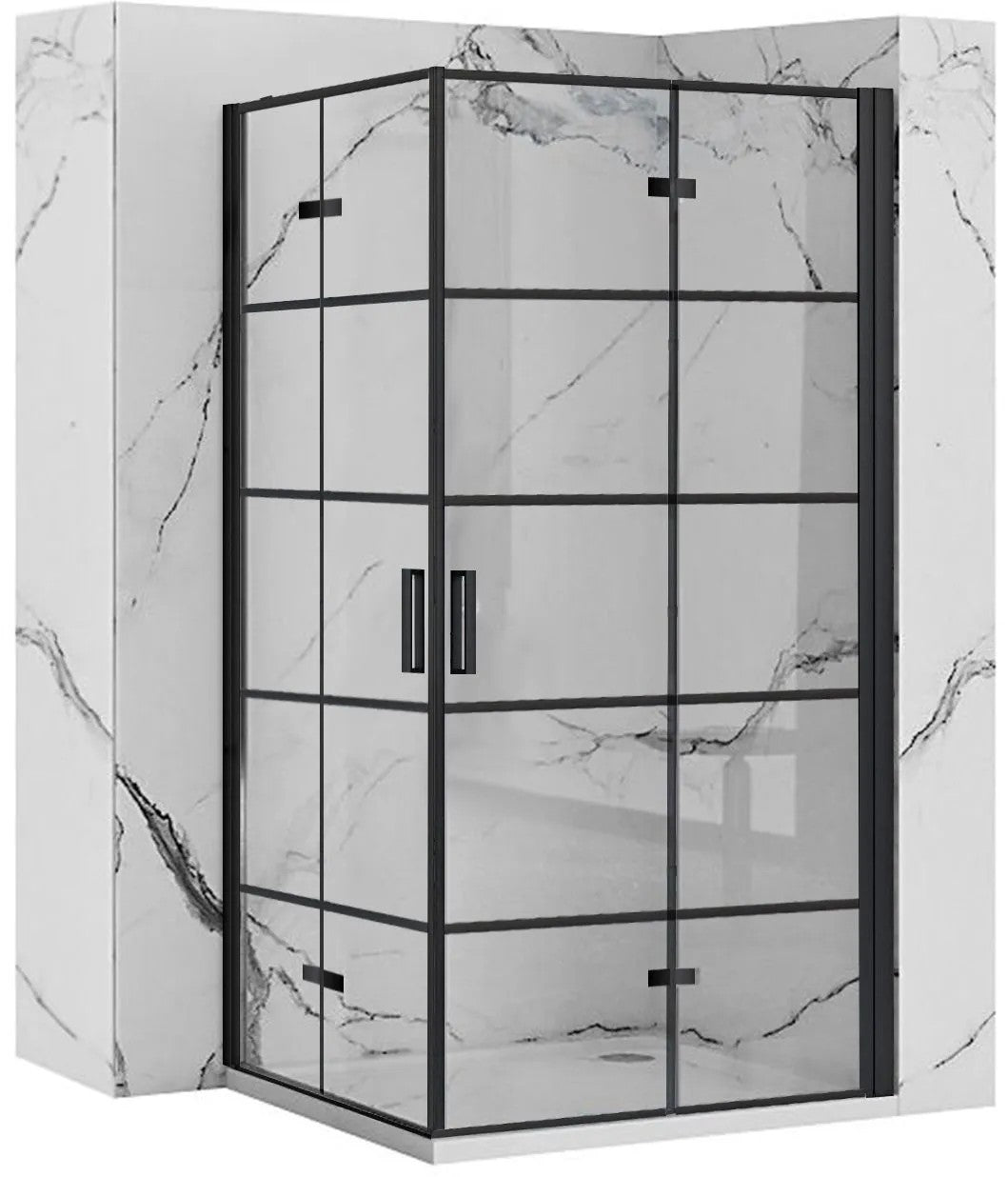 Sprchová kabína Rea Molier Black Double 80x90  1