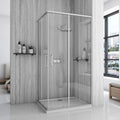 Sprchovací kút REA City 80x100 Nickel Brush S detským bazénom Savoy black 1
