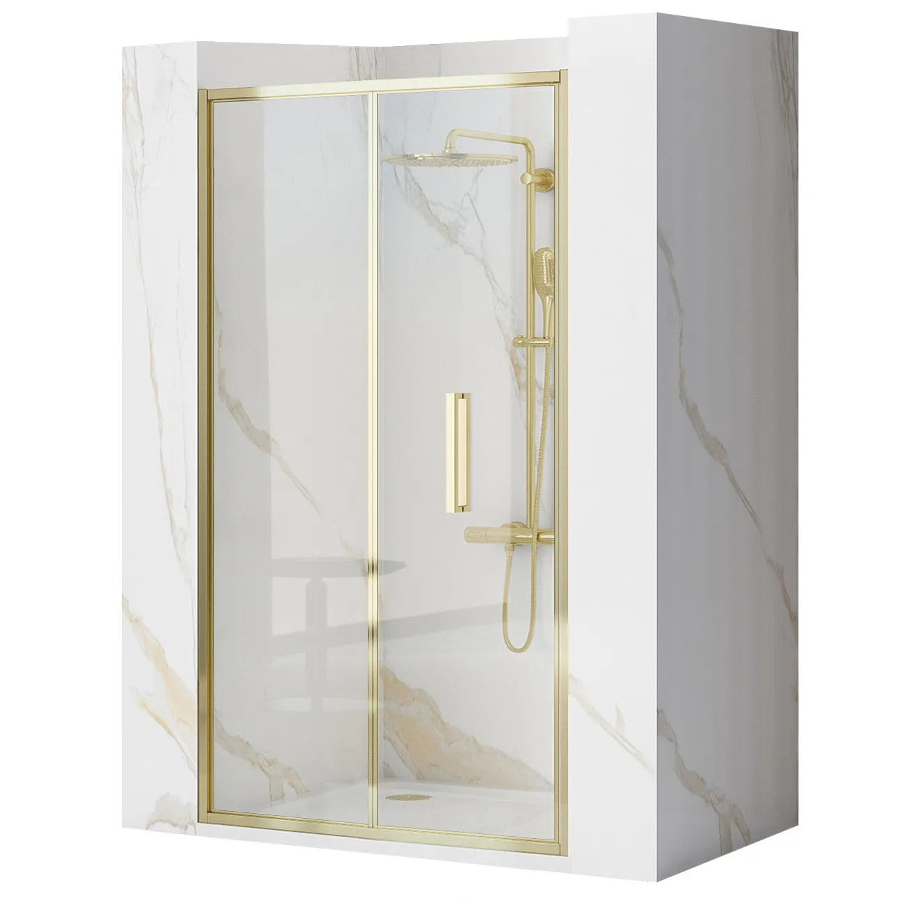 Sprchové dvere REA Rapid Fold 100 Gold  1