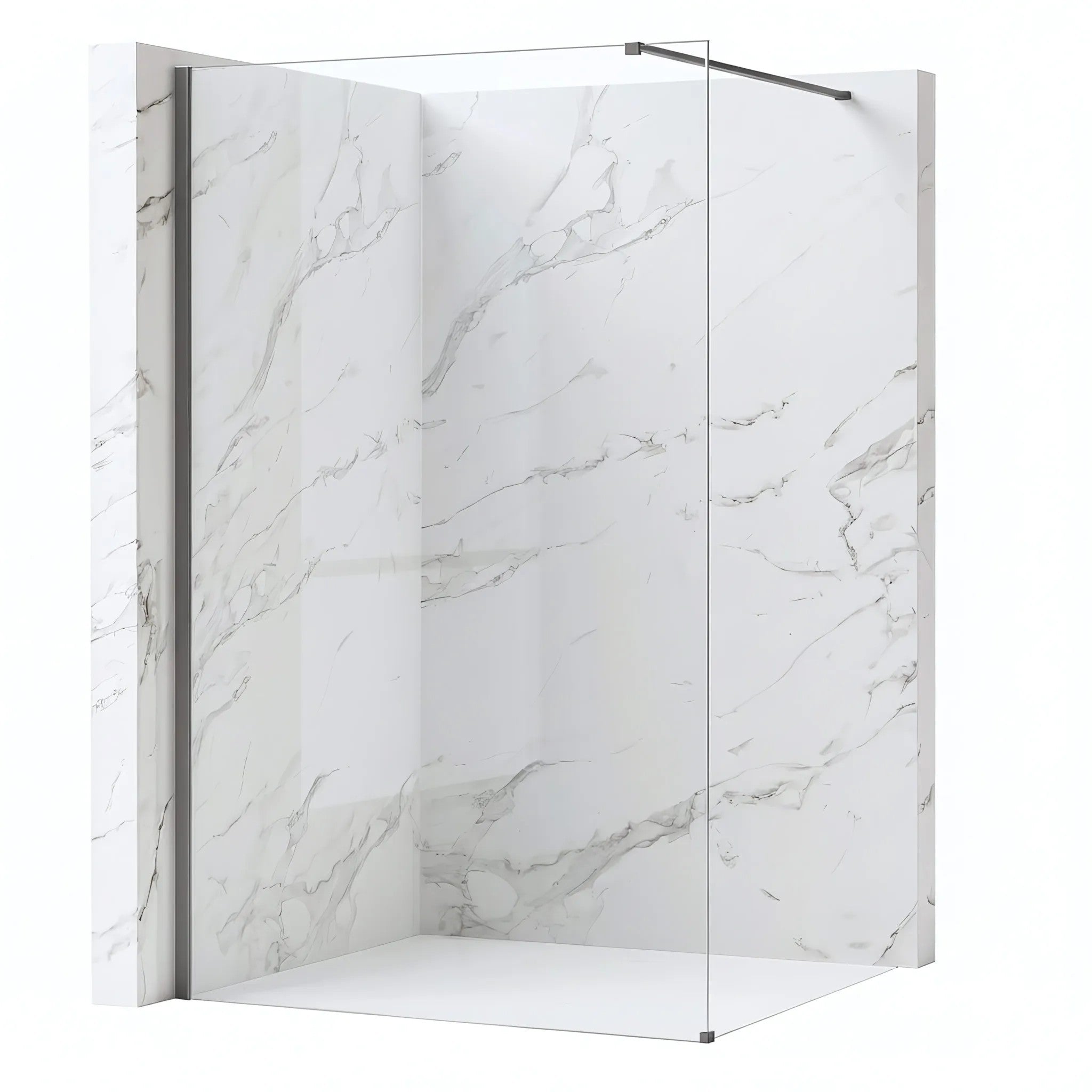 Sprchová zástena Rea Flexi Transparent / Titan 70  1