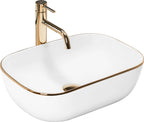 Umývadlo na dosku Rea Belinda Gold Edge  1
