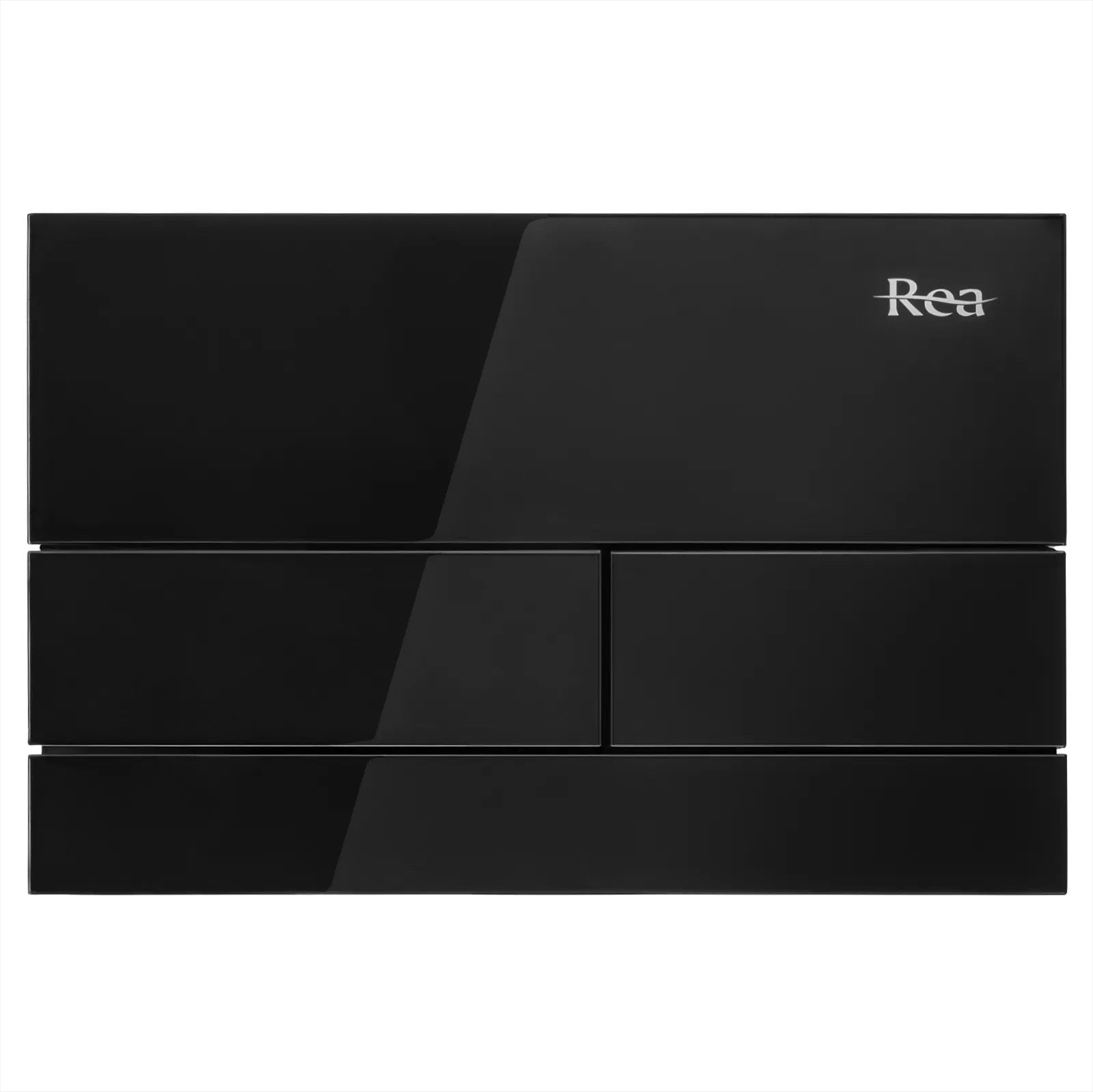 Ovládacie tlačidlo k podomietkovým systémom WC K011A-Q Rea T Black Glass  1