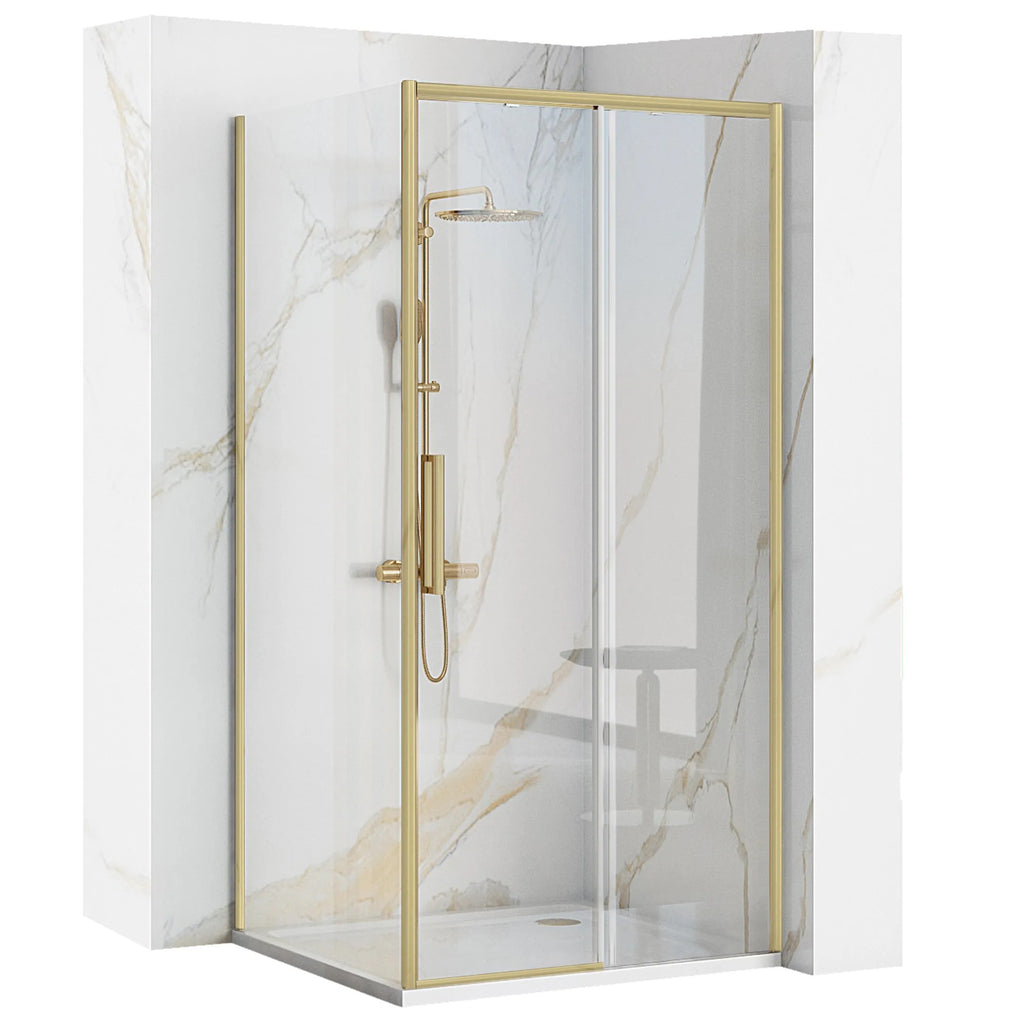 Sprchová kabína Rapid Slide Gold Brush Dvere: 100 Stena: 100 1