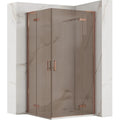 Sprchová kabína REA Hugo Double 80x80 Copper Brush  1