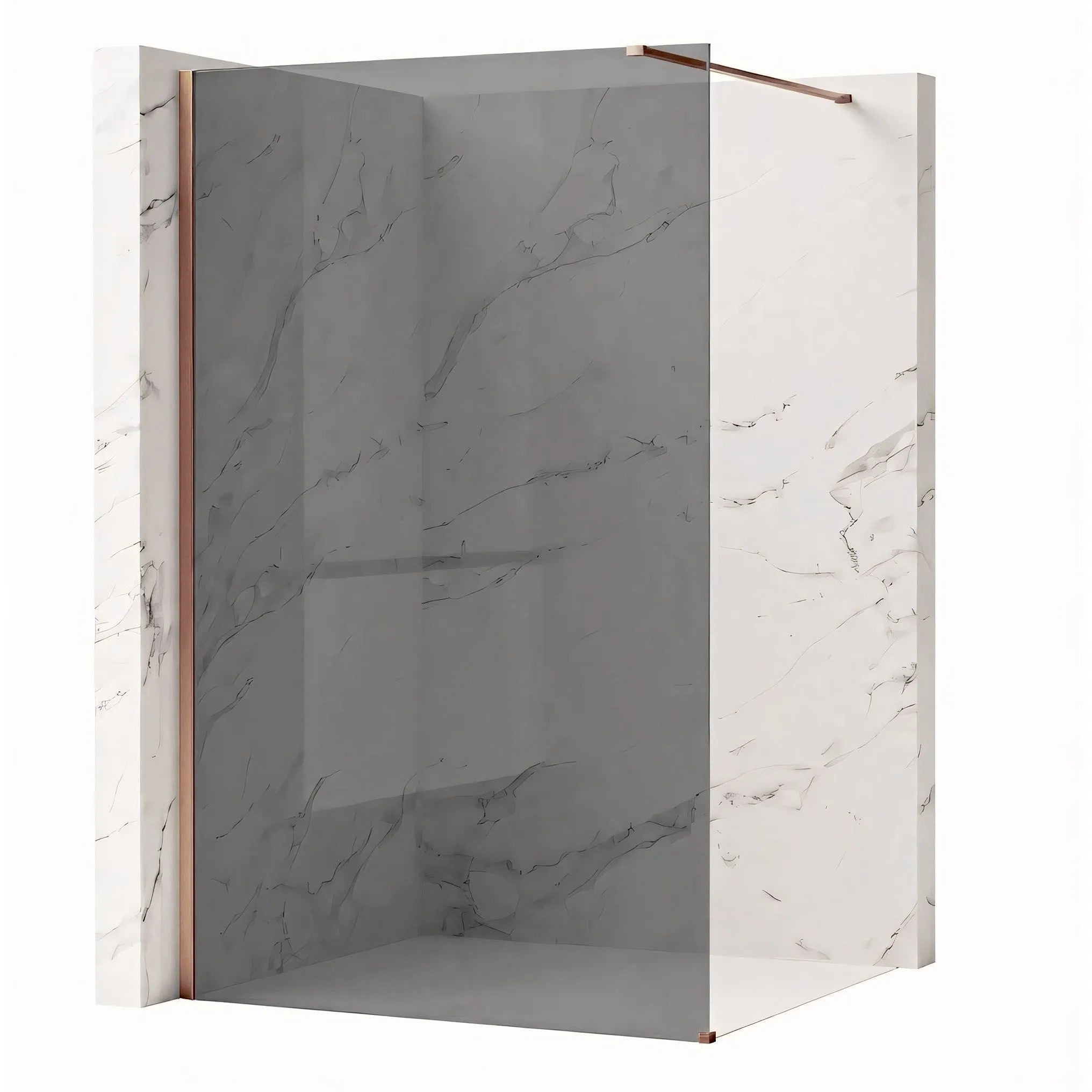 Sprchová zástena Rea Flexi Grey / Brush Copper 120  1
